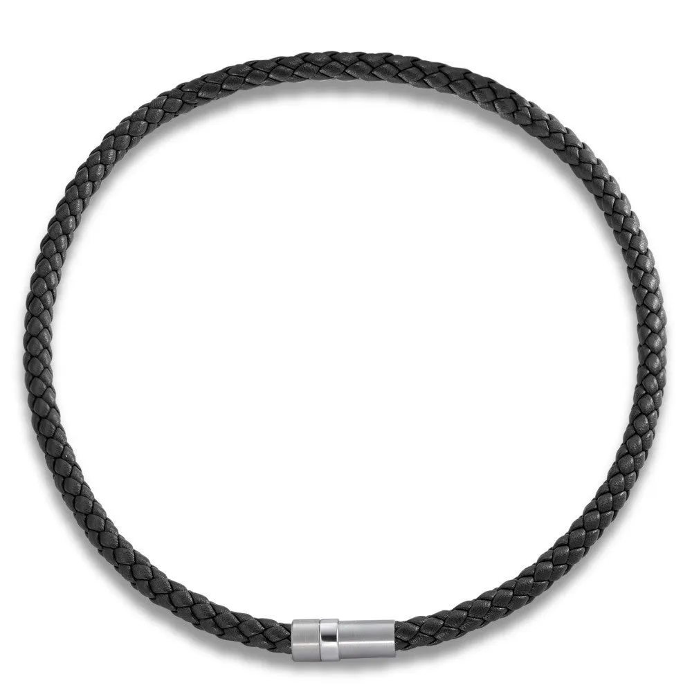 016.1100.00 TeNo Stainless Steel DyKon Leather Necklace