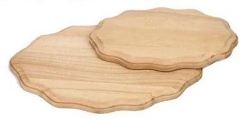 1 x Large Wooden Wavy Oval Sign Wood Panel Craft Plaque Paint Personalise 23cm