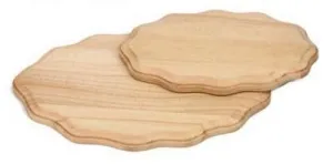 1 x Large Wooden Wavy Oval Sign Wood Panel Craft Plaque Paint Personalise 23cm