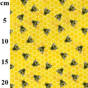 100% Cotton Poplin - Honey Bee