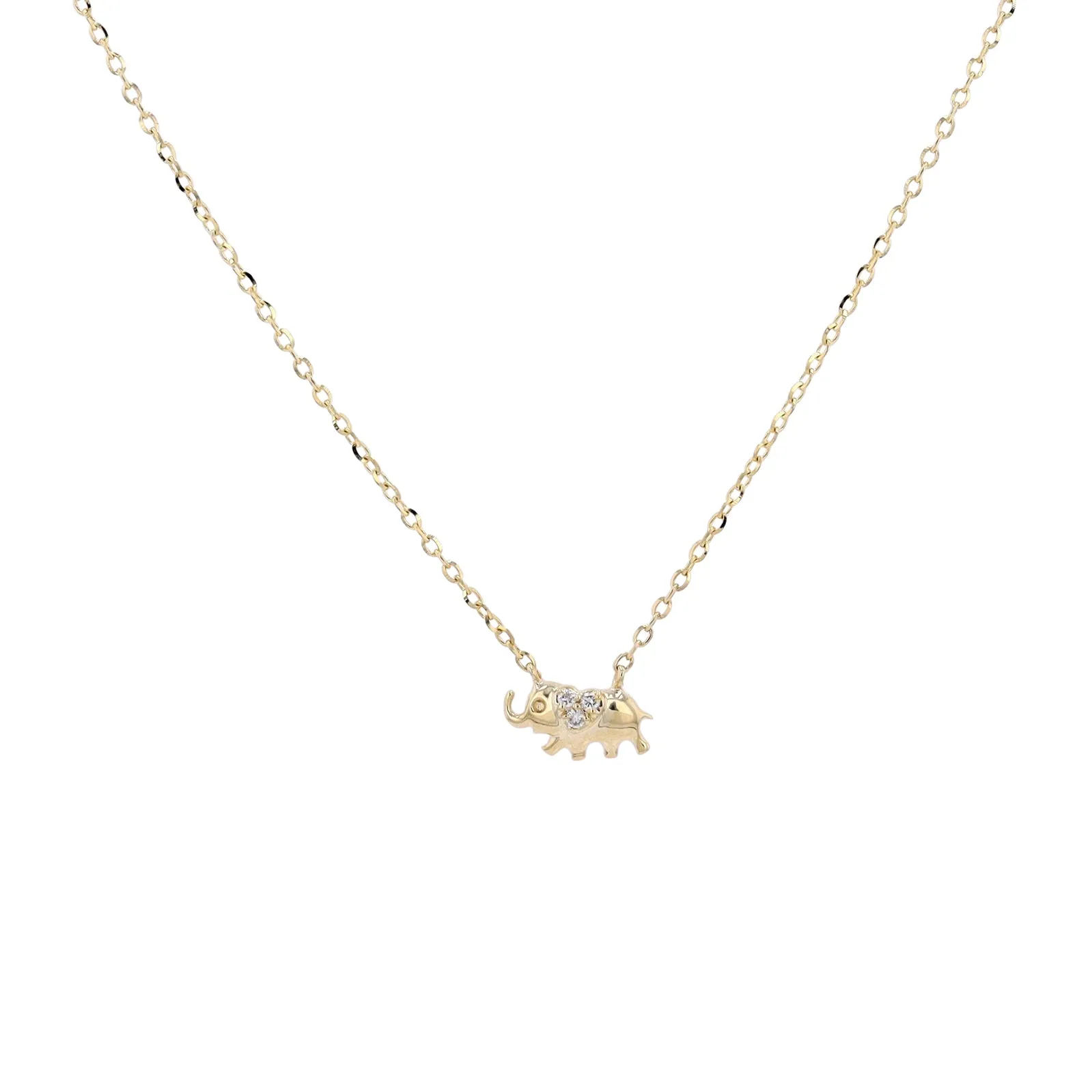 10K Diamond Elephant Pendant<p><strong>More Colors Available</p></strong>