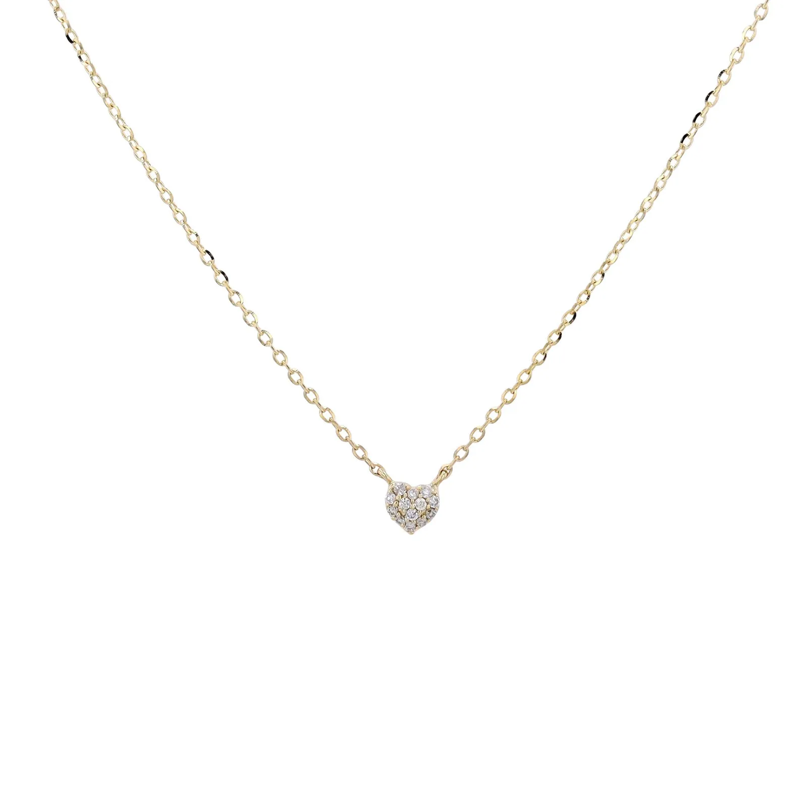 10K Diamond Heart Necklace<p><strong>More Colors Available</p></strong>