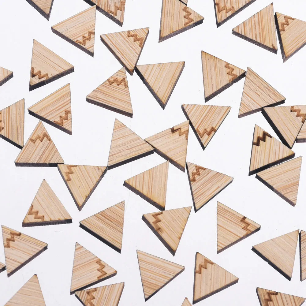 11*10mm Wood Laser Cut Mountain Charms Cabochons Shapes Supplies Triangle Earring Supplies Cabochons 6pcs 10261165