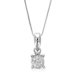 1/14 cttw Lab Grown Diamond Pendant in Sterling Silver