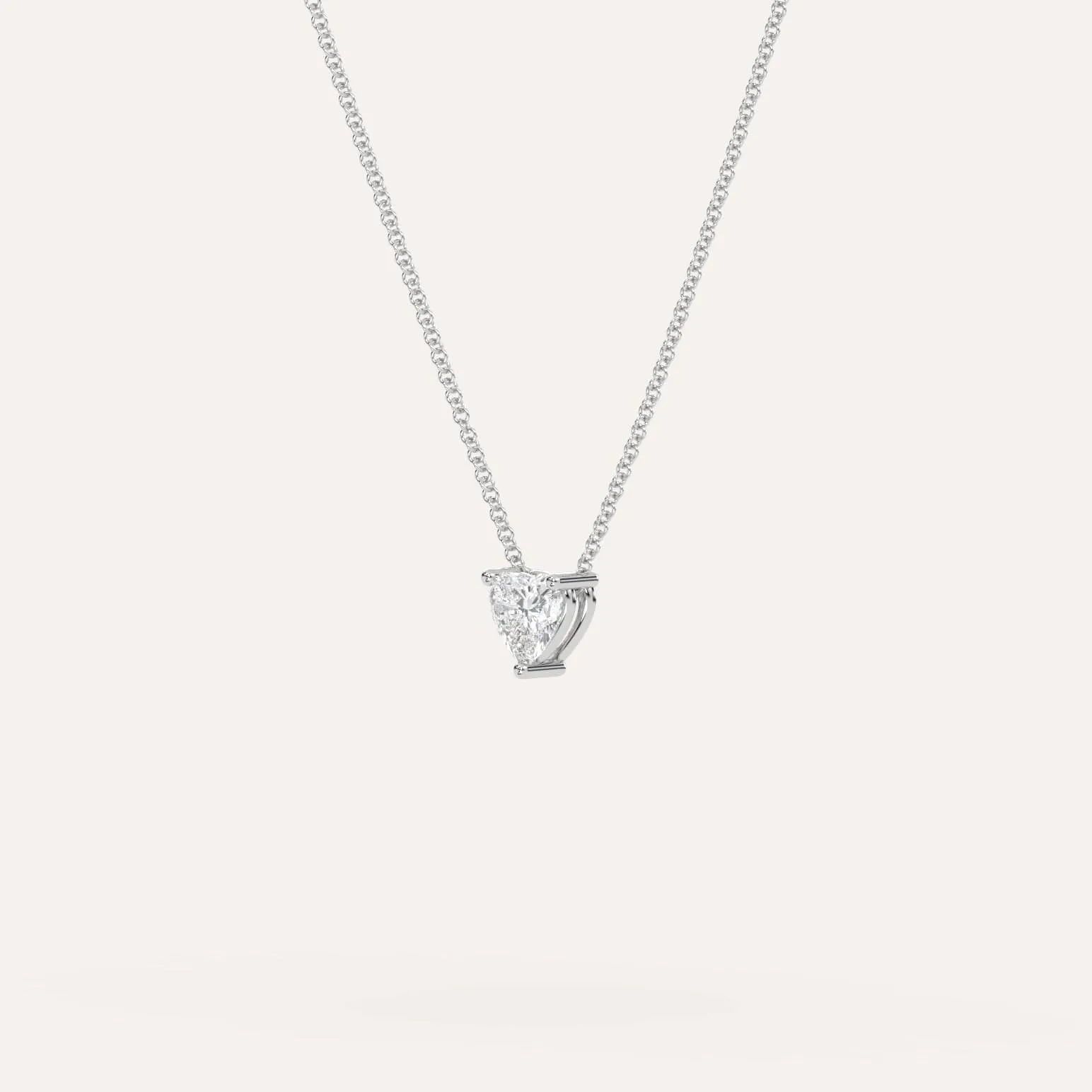 1/2 carat Heart Floating Diamond Necklace