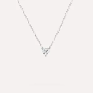 1/2 carat Heart Floating Diamond Necklace