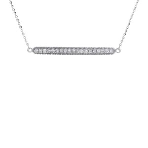 14K Diamond Bar Necklace<p><strong>More Colors Available</p></strong>