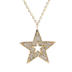 14K Diamond Star Necklace<p><strong>More Colors Available</p></strong>