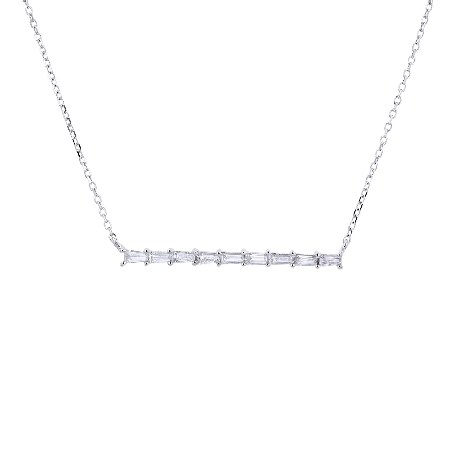 14K Gold Diamond Bar Necklace<p><strong>$239</p></strong><p><strong>More Colors Available</p></strong>