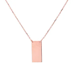 14K Rectangle Necklace<p><strong>More Colors Available</p></strong>