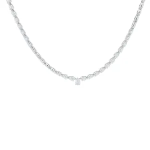 14K WG 14 CT Lab Grown Diamond Necklace<p><strong>Lab Grown Diamond</p></strong>
