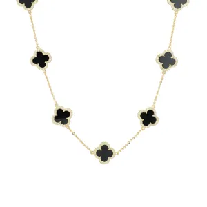 14K YG Gemstone Station Necklace<p><strong>More Colors Available</p></strong>