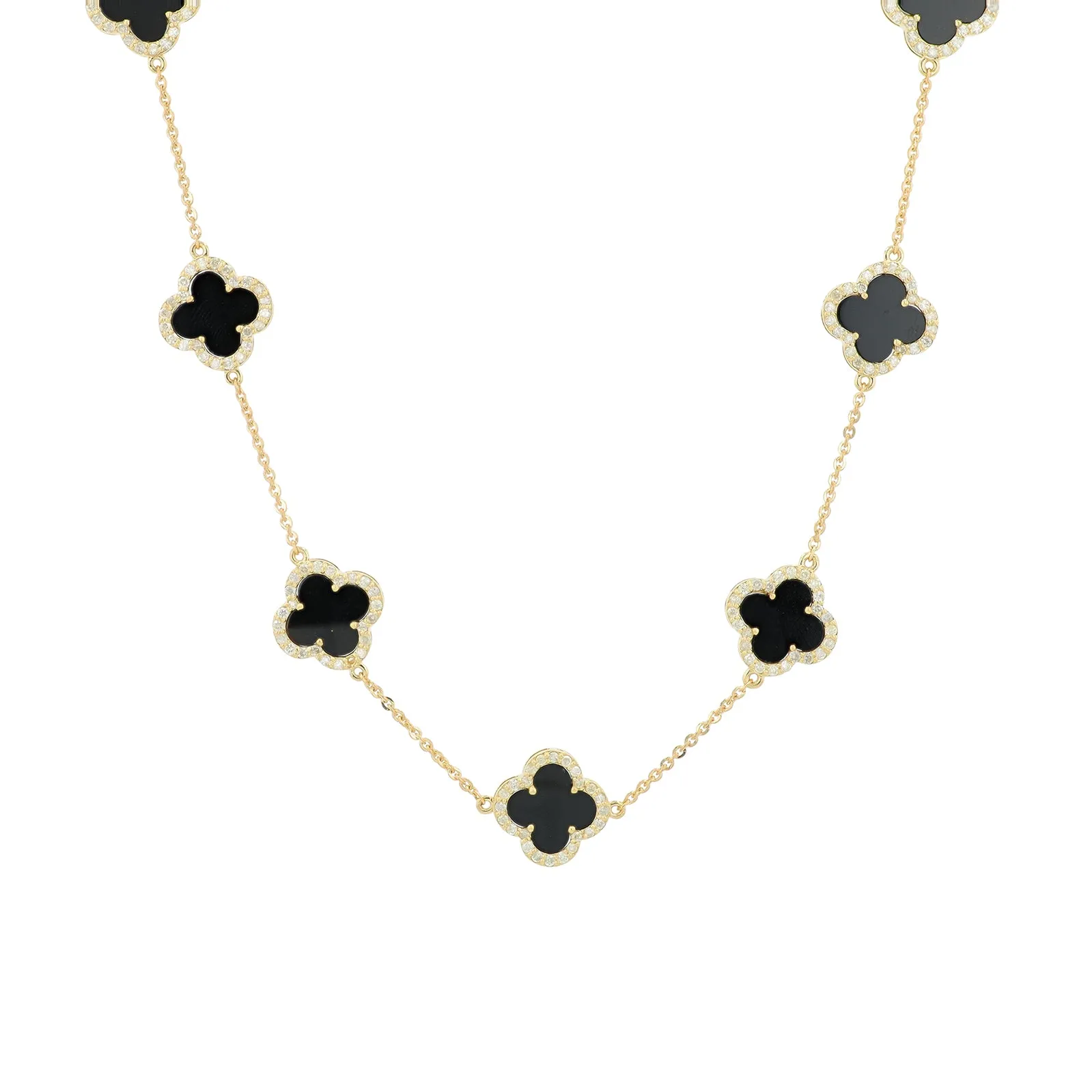 14K YG Gemstone Station Necklace<p><strong>More Colors Available</p></strong>