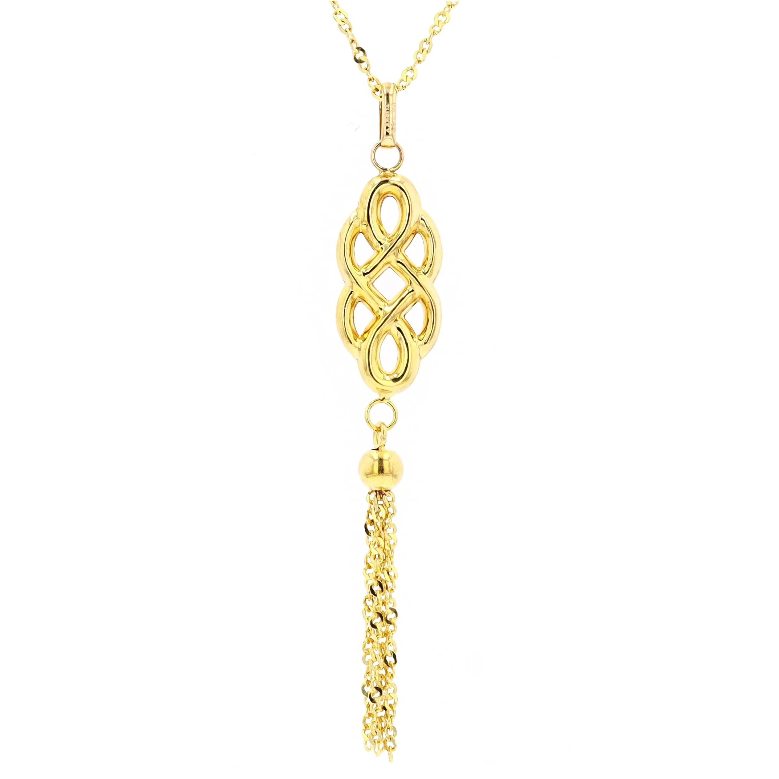 14K YG Infinity Tassel Necklace<p><strong>$149</p></strong>