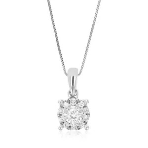 1/6 cttw Lab Grown Diamond Pendant in Sterling Silver