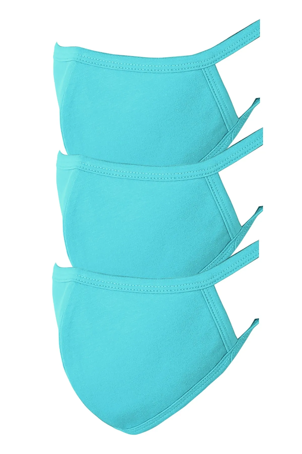 3 PACK Washable Cotton MASK W Soft Cotton Lining