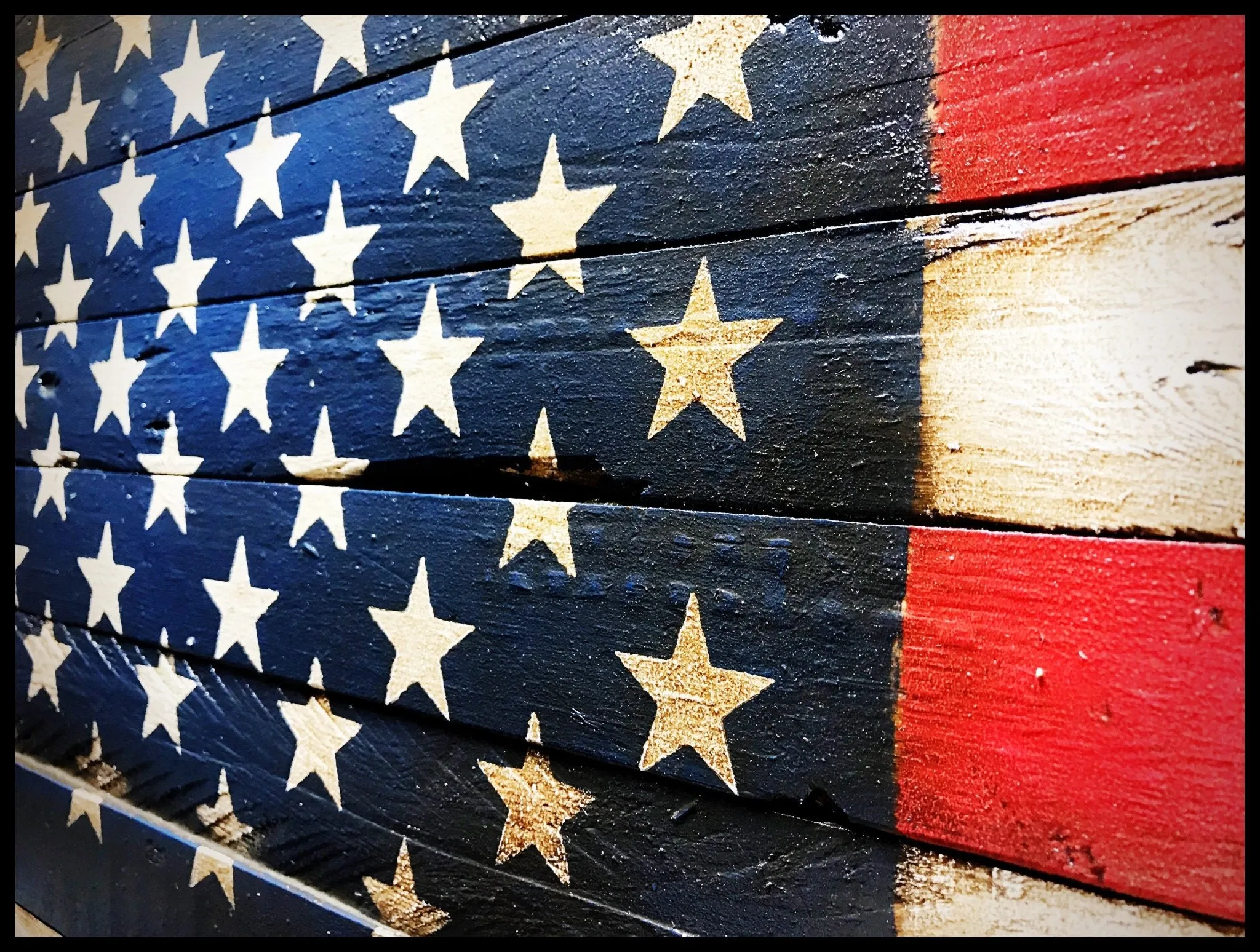 36" American Flag Sign