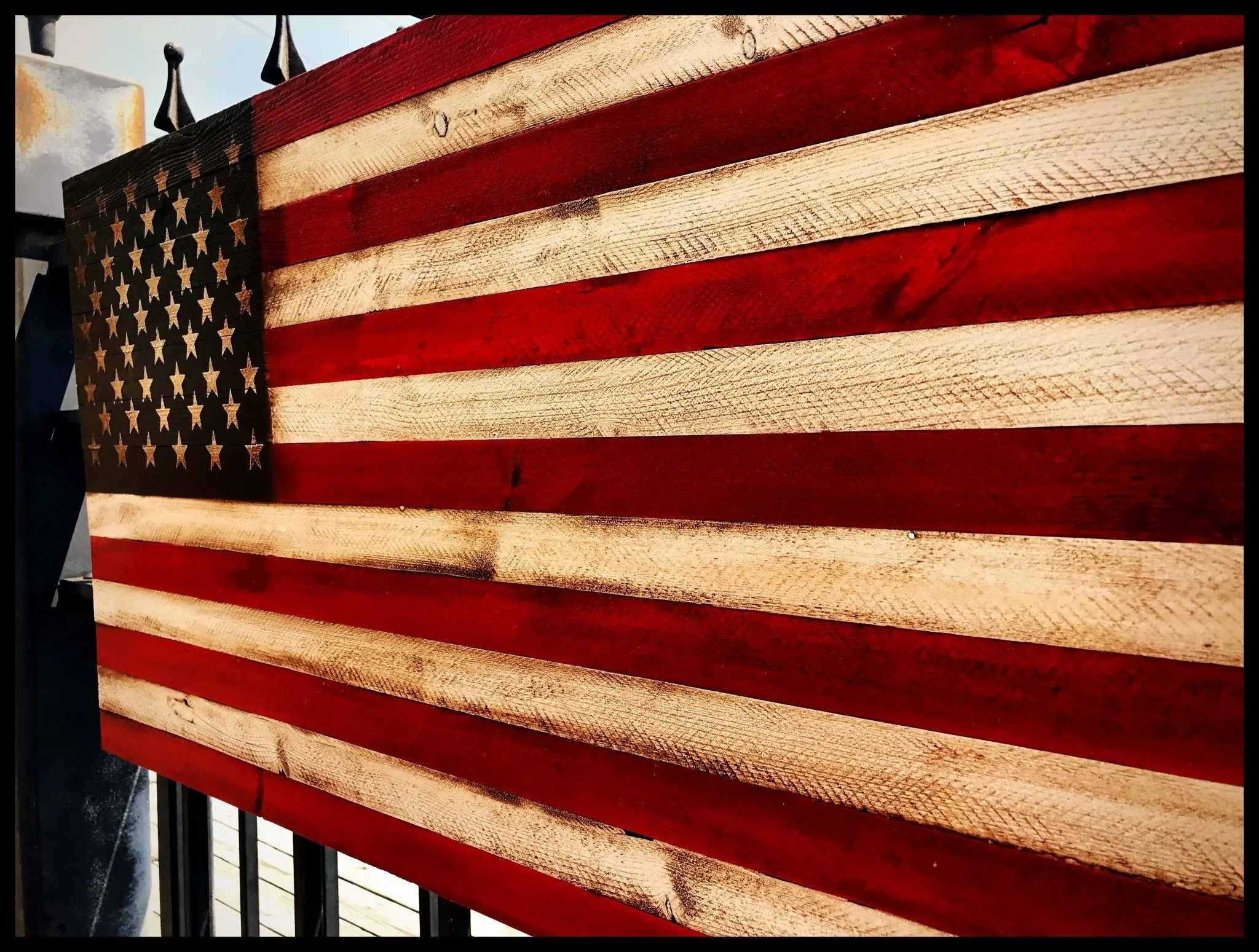 36" American Flag Sign