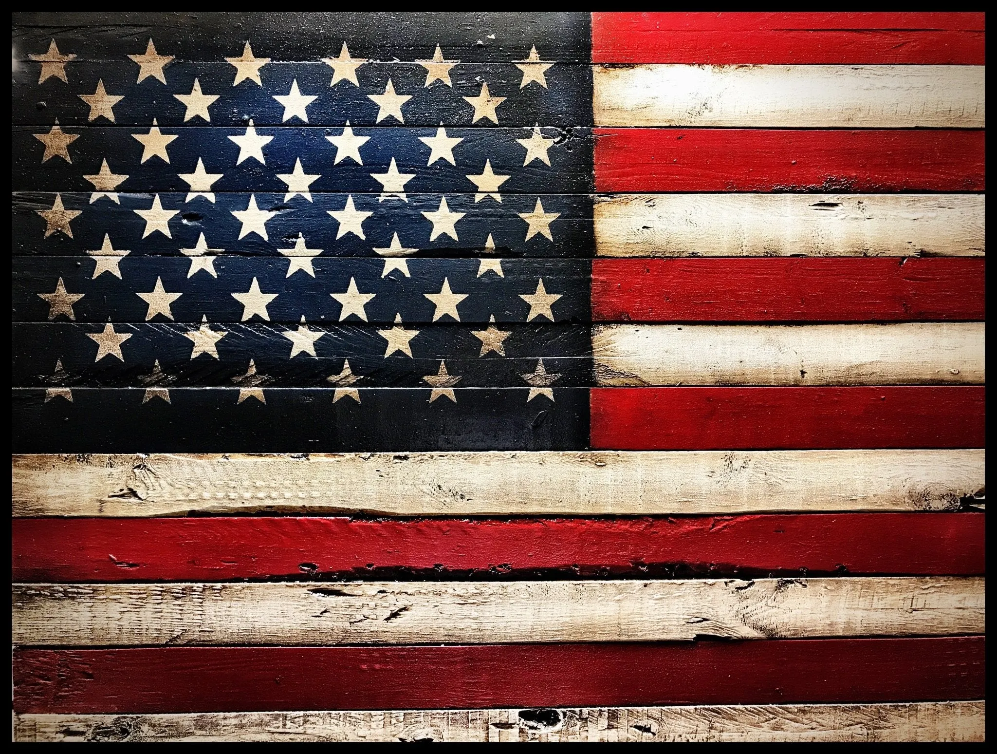 36" American Flag Sign