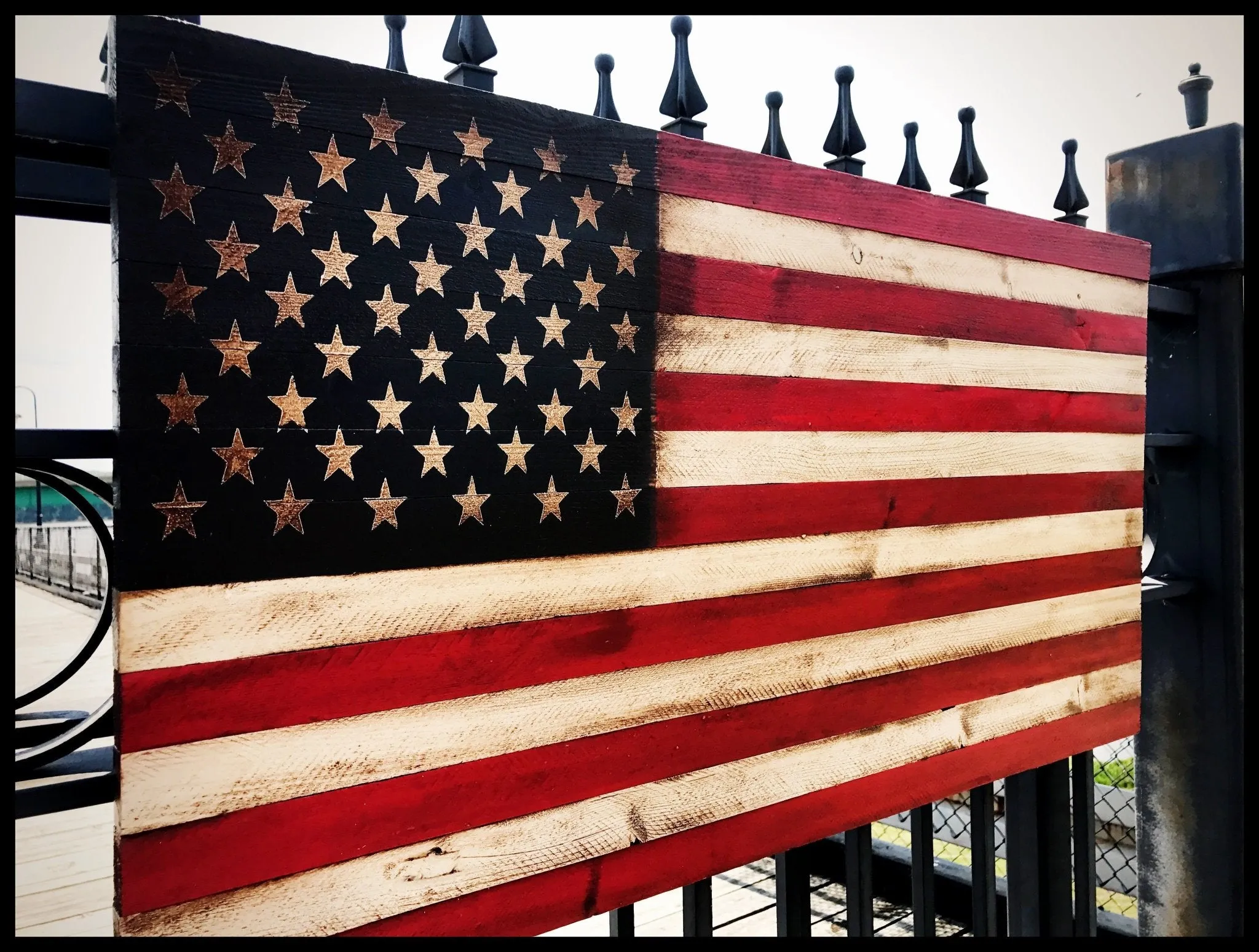 36" American Flag Sign