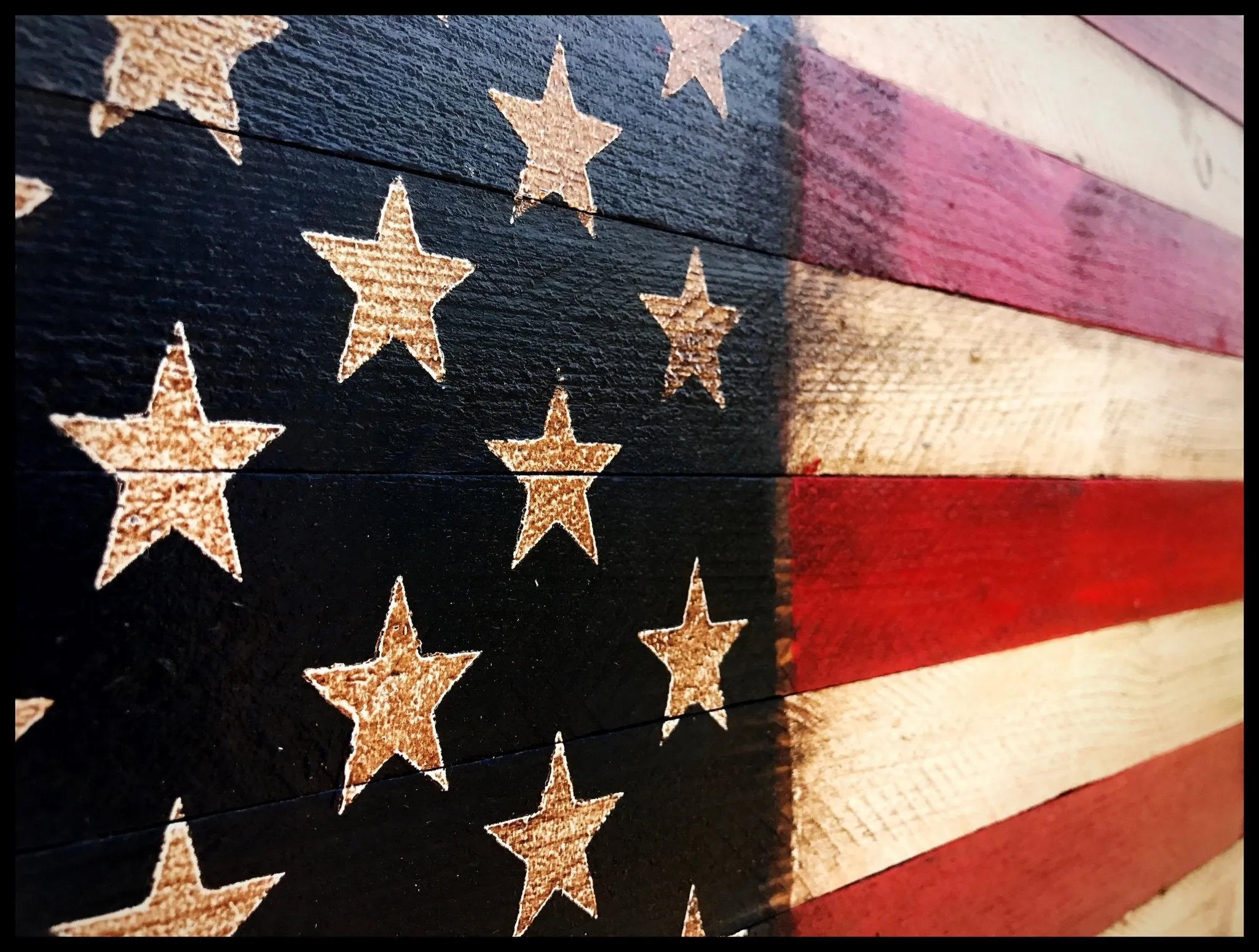 36" American Flag Sign