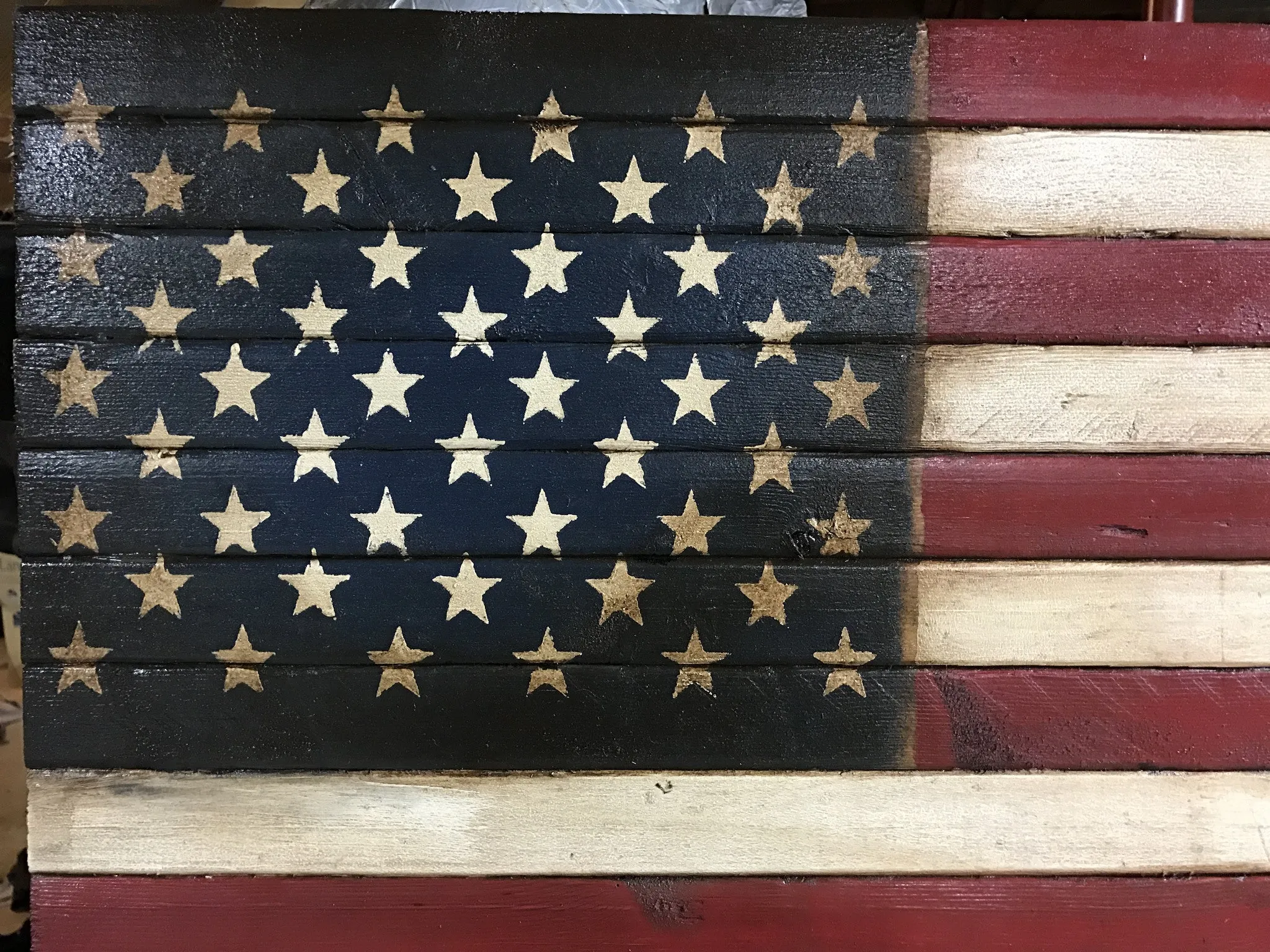 36" American Flag Sign