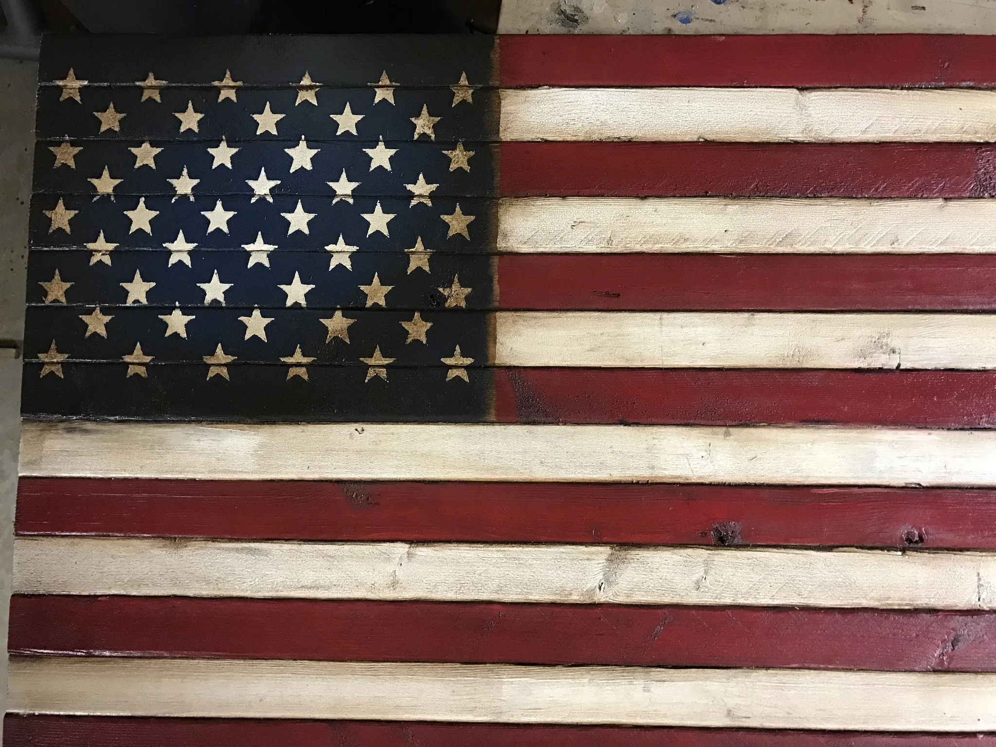 36" American Flag Sign
