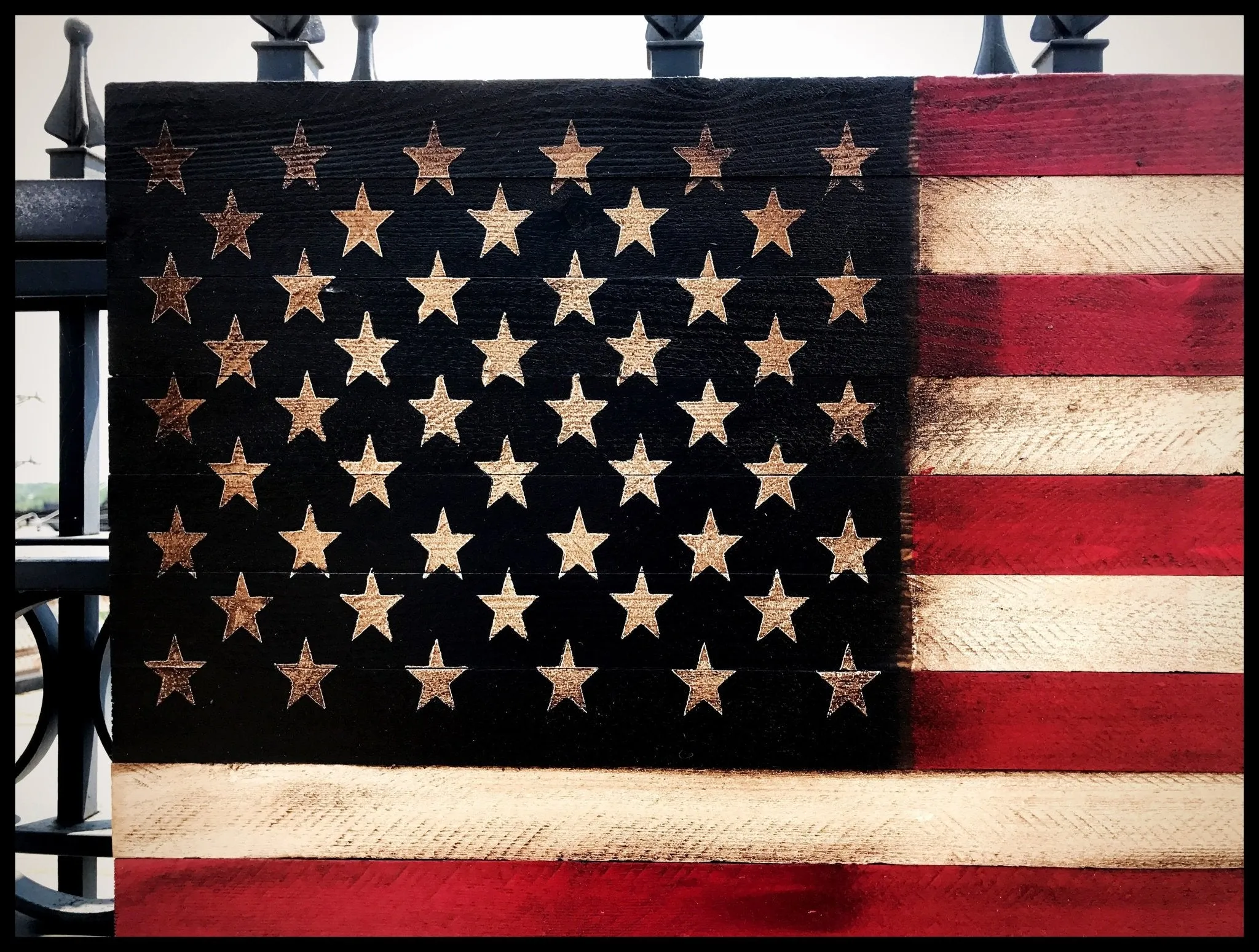 36" American Flag Sign