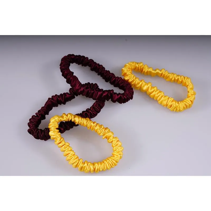 4 Pack Mini Silk Scrunchies - Youth - dropshipping