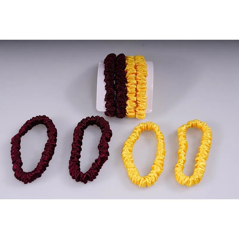 4 Pack Mini Silk Scrunchies - Youth - dropshipping