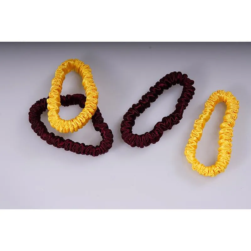 4 Pack Mini Silk Scrunchies - Youth - dropshipping