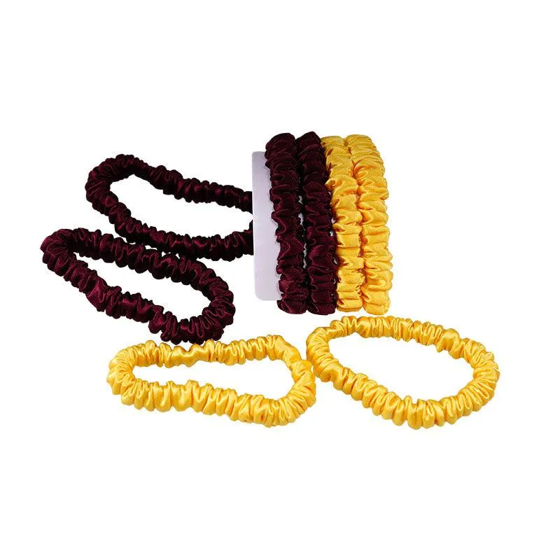 4 Pack Mini Silk Scrunchies - Youth - dropshipping