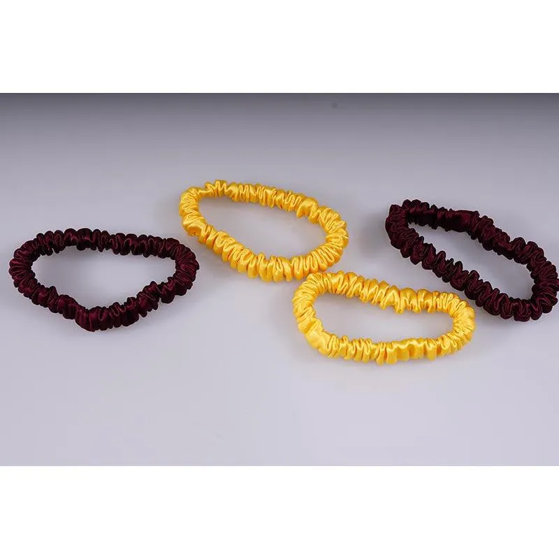 4 Pack Mini Silk Scrunchies - Youth - dropshipping
