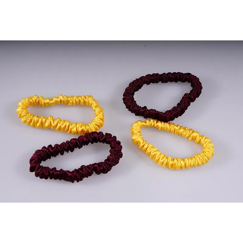 4 Pack Mini Silk Scrunchies - Youth - dropshipping