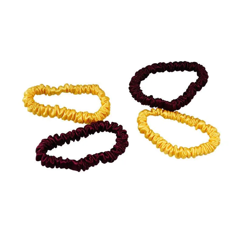 4 Pack Mini Silk Scrunchies - Youth - dropshipping