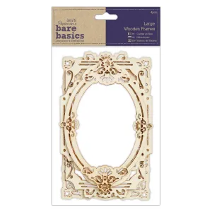 4 x Papermania Bare Basics Large Wooden Frames Different Size Photos Pictures Decoration Scrapbooking Crafts