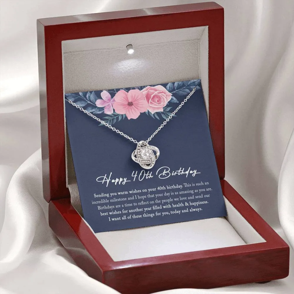 40th Birthday Gifts For Women, 40th Birthday Necklace, 40th Birthday Women Friend, 40 and Fabulous, 40th Birthday Gift Ideas for Women