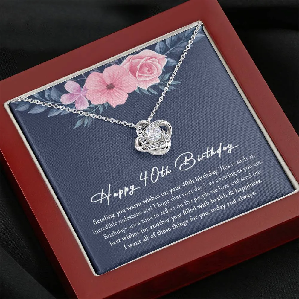 40th Birthday Gifts For Women, 40th Birthday Necklace, 40th Birthday Women Friend, 40 and Fabulous, 40th Birthday Gift Ideas for Women