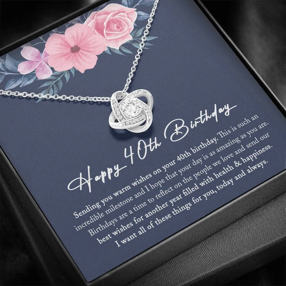 40th Birthday Gifts For Women, 40th Birthday Necklace, 40th Birthday Women Friend, 40 and Fabulous, 40th Birthday Gift Ideas for Women