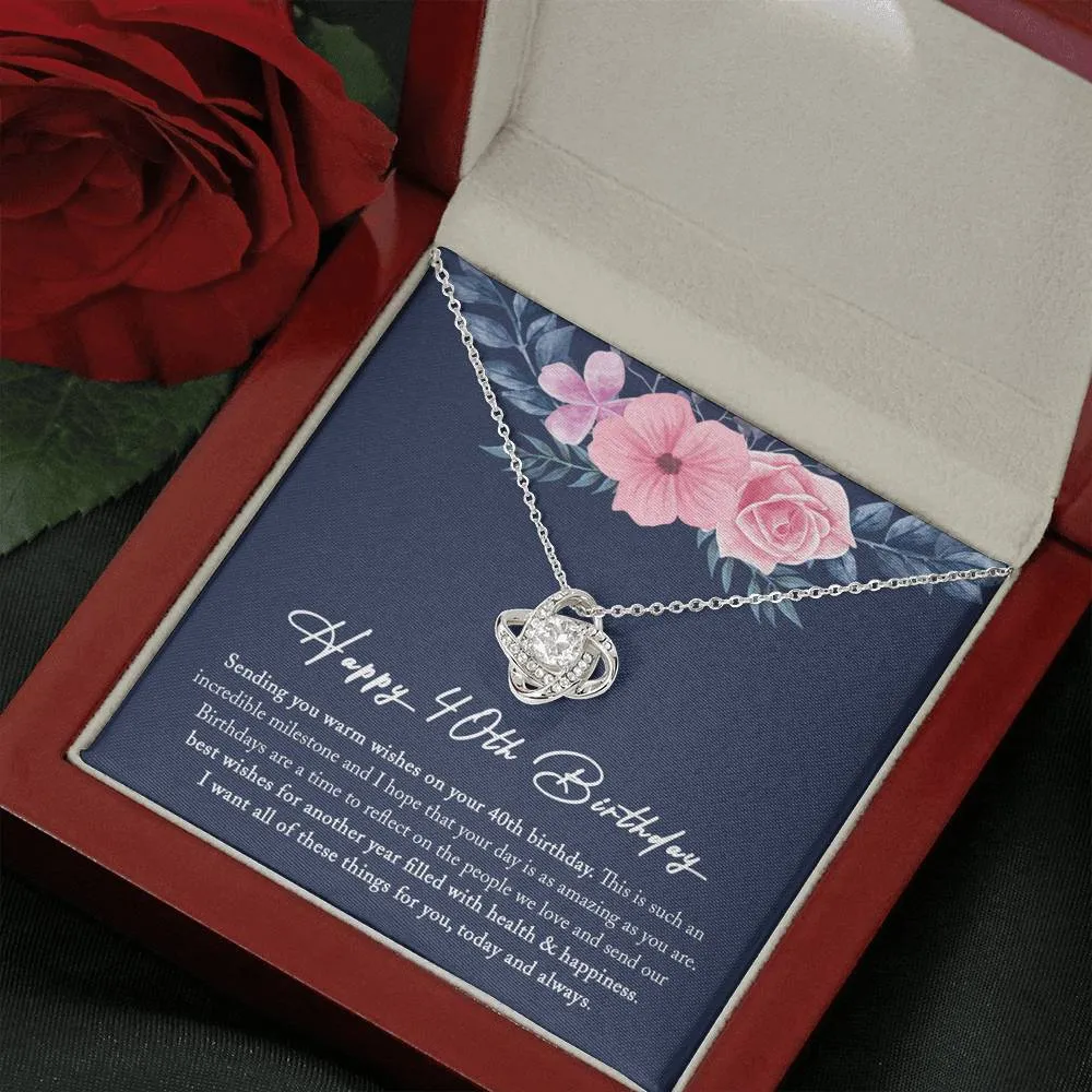 40th Birthday Gifts For Women, 40th Birthday Necklace, 40th Birthday Women Friend, 40 and Fabulous, 40th Birthday Gift Ideas for Women