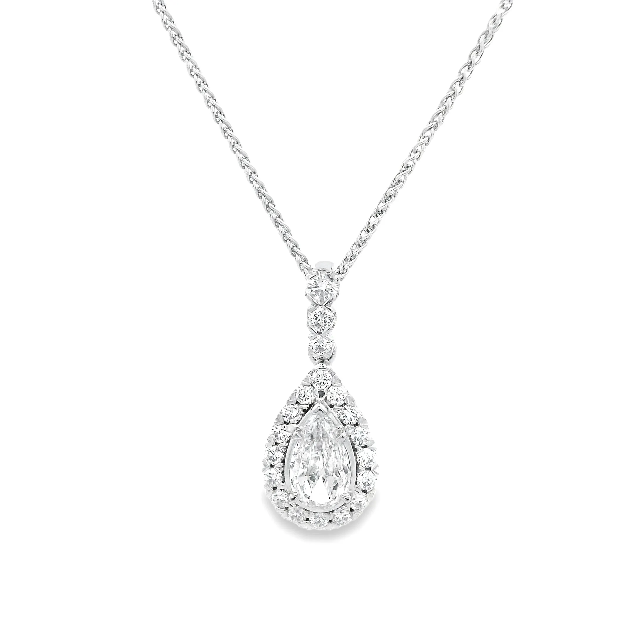 .70ct 14k White Gold Diamond Pendant