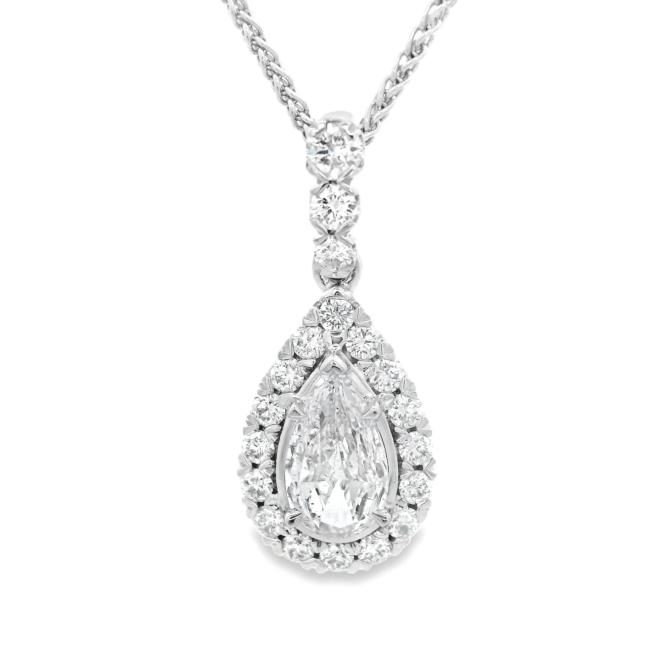 .70ct 14k White Gold Diamond Pendant