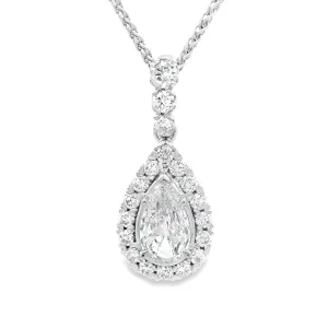 .70ct 14k White Gold Diamond Pendant
