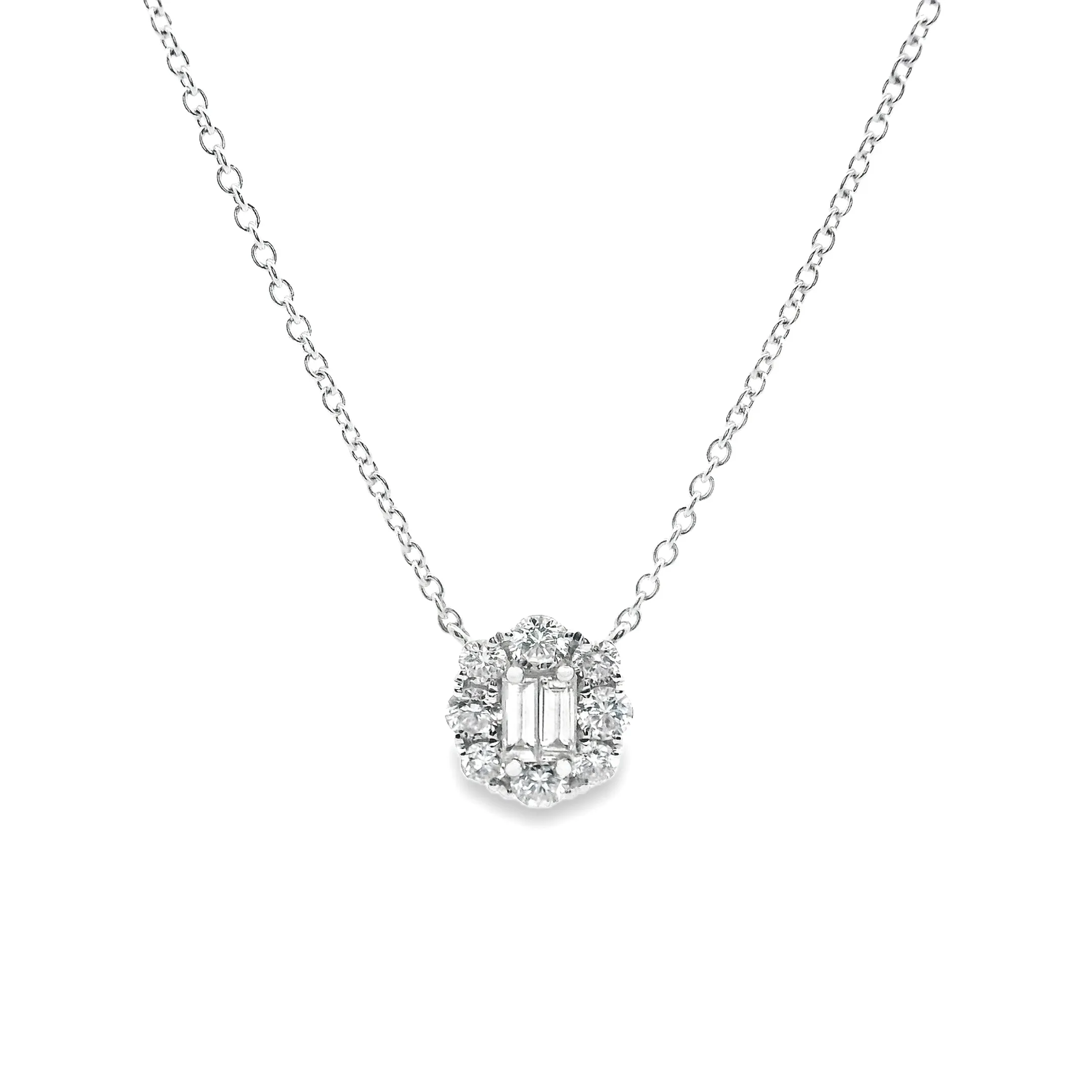.84ct 18k White Gold Diamond Pendant
