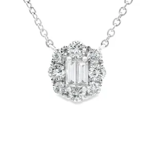 .84ct 18k White Gold Diamond Pendant