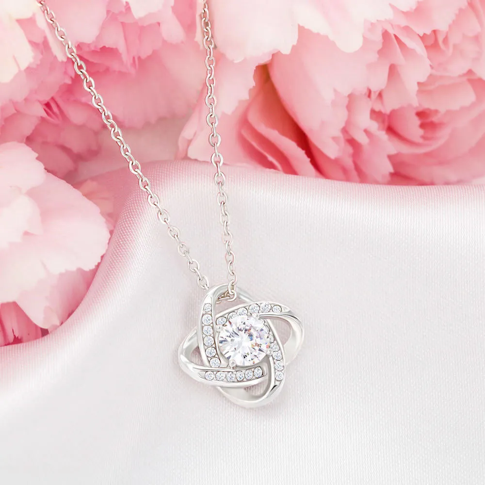 A one of a kind wonder-Love Knot Necklace for Daughter