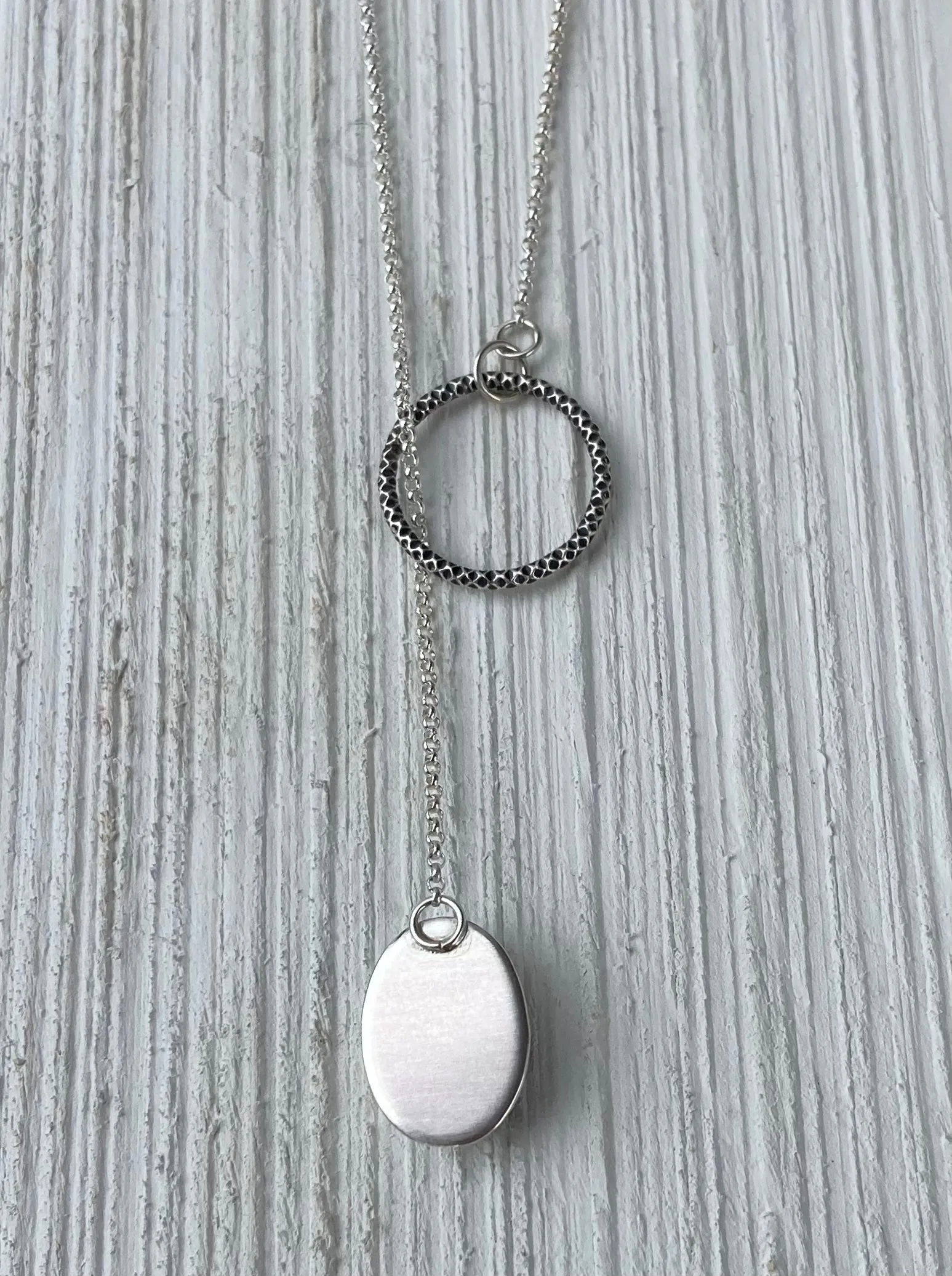 Abalone Lariat Necklace