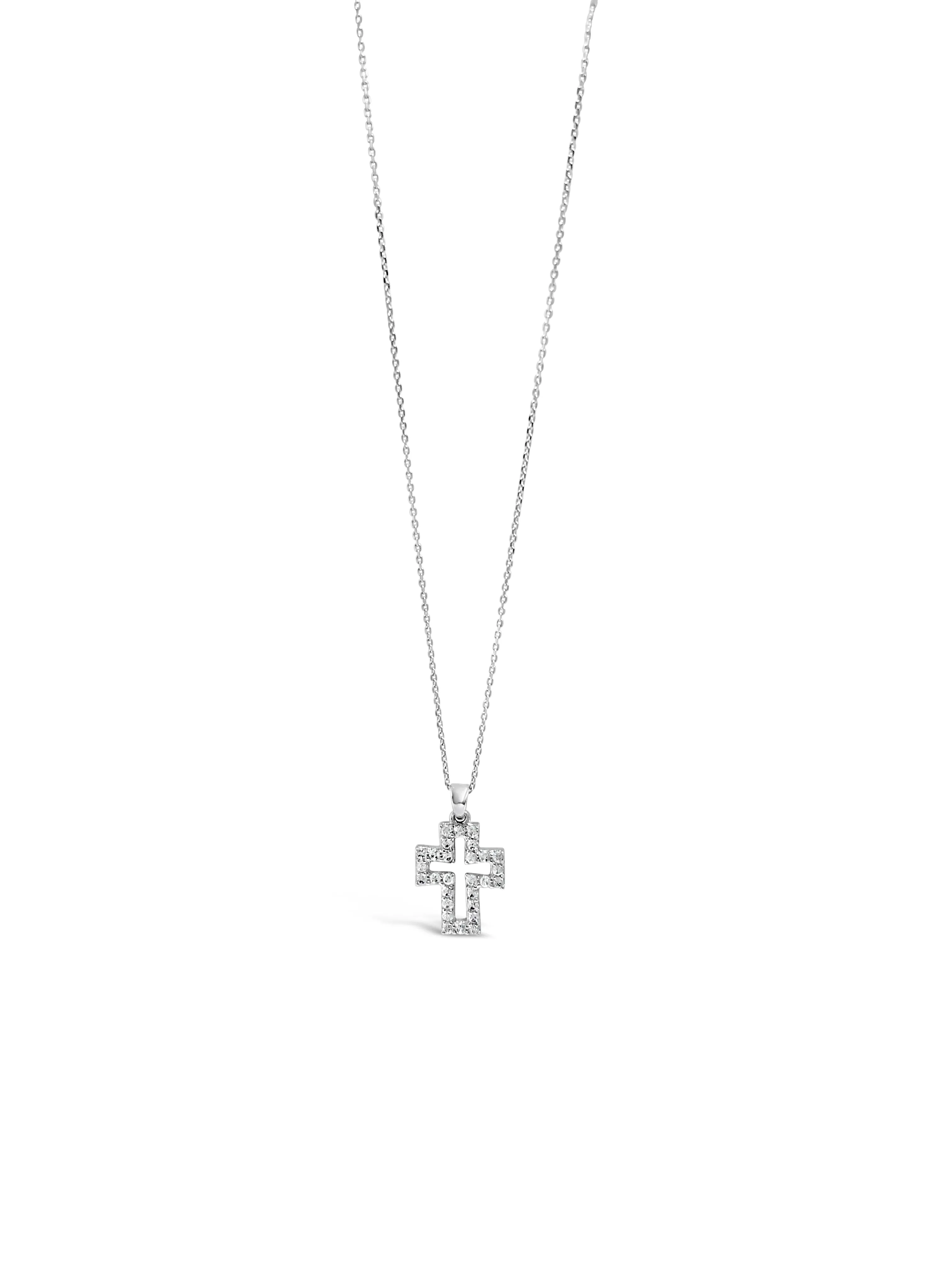 Absolute Kids Silver Cross Necklace