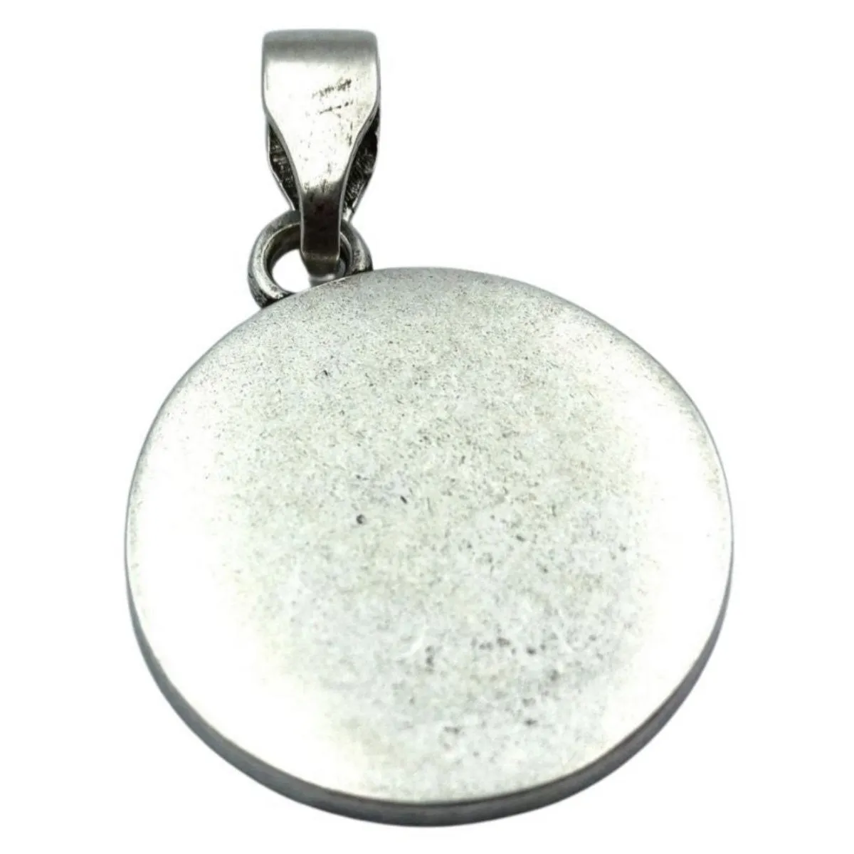 Aegishjalmur in circle of Elder Futhark runes silver plated pendant