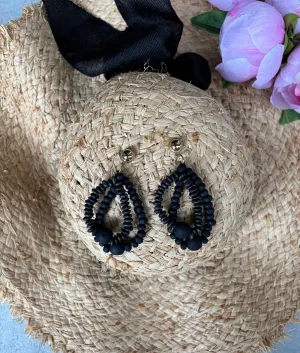 Aila Earrings in Onyx